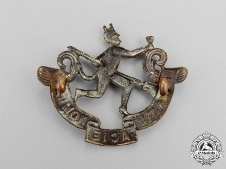 8th Infantry Battalion Other Ranks Cap Badge Reverse
