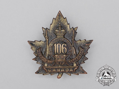 106th Infantry Battalion Other Ranks Cap Badge Obverse