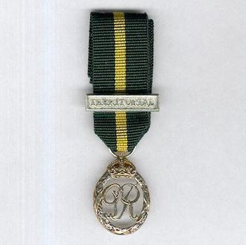  Miniature Decoration (for Territorial Army, with GVIR cypher) Obverse