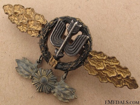 Long-Range Night Fighter Clasp, in Gold (with star pendant) Obverse