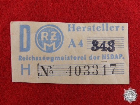 NSDAP Politischer Leiter-Anwärter Type II Reich Level Armband RZM Tag