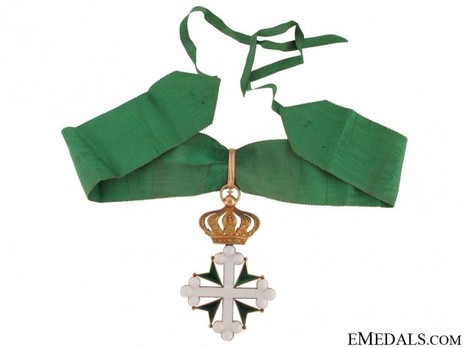 Order of St Maurice and St. Lazarus, Grand Officer's Cross (in gold) Reverse