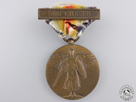 World War I Victory Medal (with Navy "SUB CHASER" clasp) Obverse