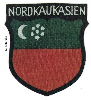 German Army North Caucasians Sleeve Insignia (1st version) Obverse