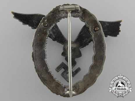 Pilot Badge, by Berg & Nolte (in tombac) Reverse
