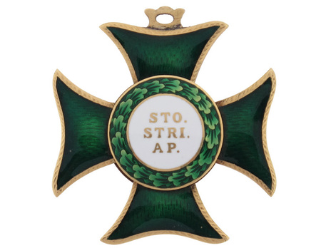 Order of St. Stephen of Hungary, Commander Reverse