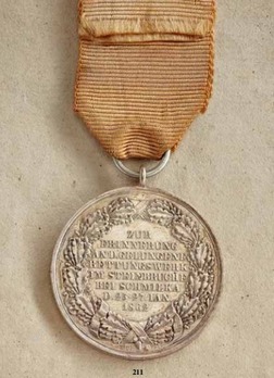 Life Saving Medal, Type III, in Silver (Schmilka version) Reverse