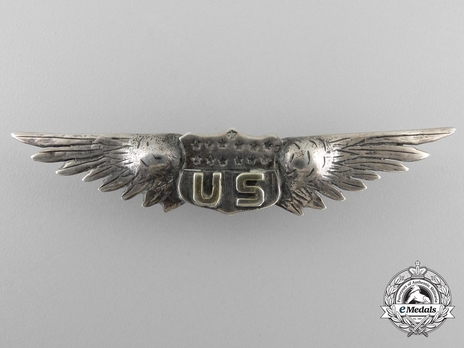 Pilot Wings (French manufacture, with silver, 1917) Obverse