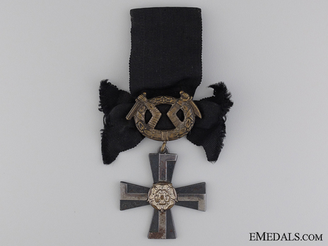 Order of the Cross of Liberty, Military Division, Cross of Mourning (1941) Obverse