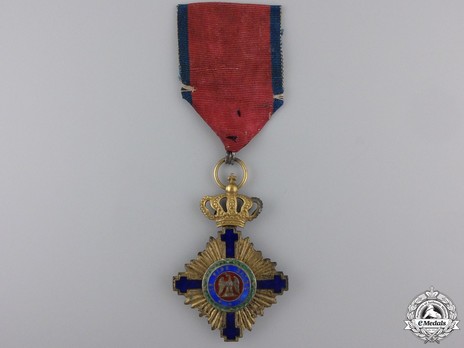 The Order of the Star of Romania, Type I, Civil Division, Officer's Cross Obverse