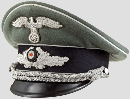 Diplomatic Corps Officials Field-Grey & Silver Visor Cap Profile