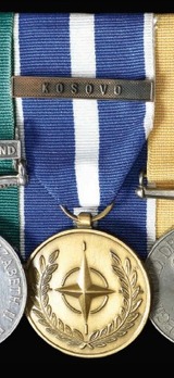 NATO Service Medal (for Kosovo, with "KOSOVO" clasp)