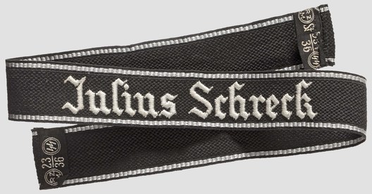 Allgemeine SS 1st Standarte Honorary Cuff Title Obverse