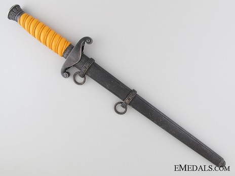 German Army ASSO-made Officer’s Dagger Reverse in Scabbard