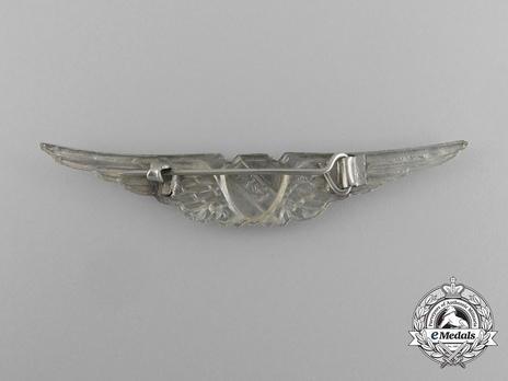 Pilot's Wings (with silver and enamel) Reverse