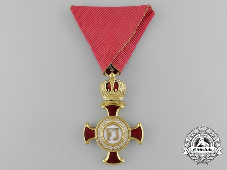 Merit Cross "1849", Type II, I Class Cross (with crown)