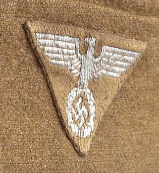 NSDAP Field Cap Eagle Insignia Obverse
