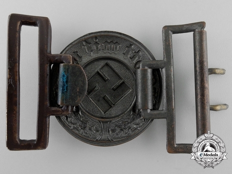 German Fire Protection Police Officers's Belt Buckle Reverse