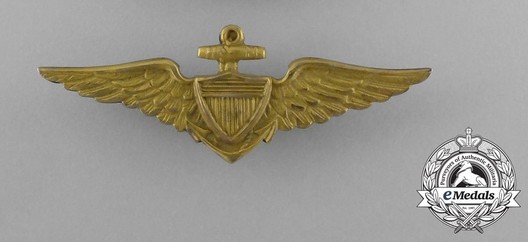 Pilot Wings (with sterling silver and gilt, reduced size) Obverse