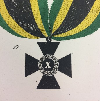 Military Long Service Decoration, Type I, Cross for 10 Years Reverse