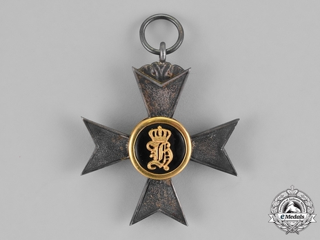 Princely Honour Cross, Civil Division, IV Class Cross (in silver & gold) Reverse