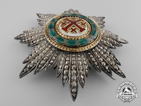 Equestrian Order of Merit of the Holy Sepulcher of Jerusalem (Type II) Grand Cross Breast Star (with silver and silver-gilt, 1868-1936) Obverse