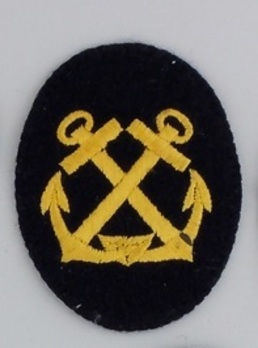Kriegsmarine Maat Helmsman/Coxswain Insignia (embroidered) Obverse