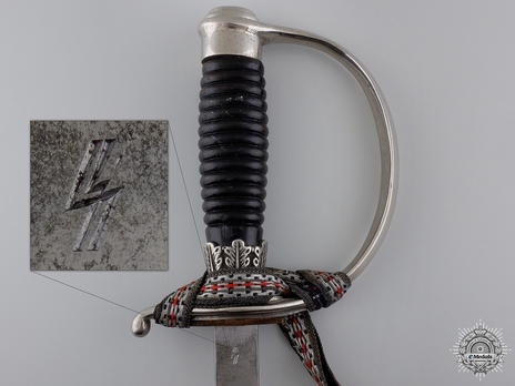 German Police NCO's Sword by Weyersberg, Kirschbaum & Co. Grip Reverse