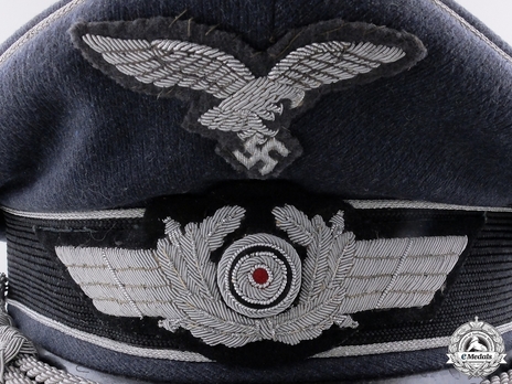 Luftwaffe Officer Ranks Visor Cap Obverse Detail