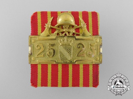 Fire Brigade Long Service Bar for 25 Years Obverse