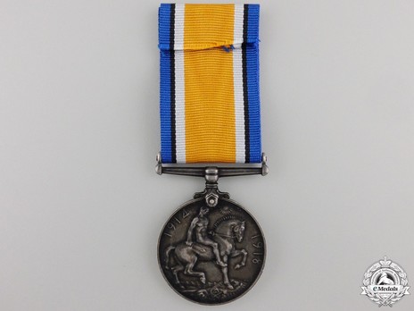 British War Medal, in Silver Reverse