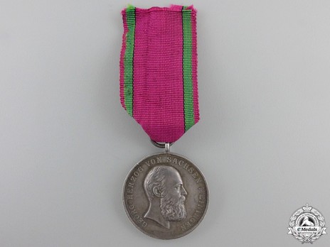Saxe-Meiningen House Order Medals of Merit, Type V, in Silver Obverse