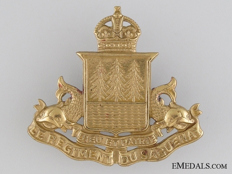 Le Regiment Du Saguenay Other Ranks Cap Badge Obverse