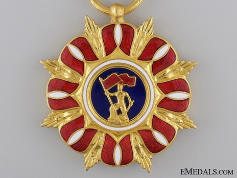 Order of the Builders of the People's Poland, Gold Medal (1952-1992) Obverse
