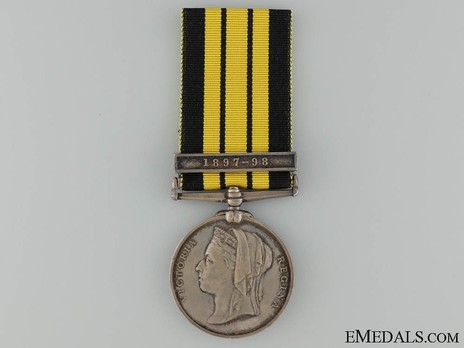Silver Medal (with "1897-98" clasp) Obverse
