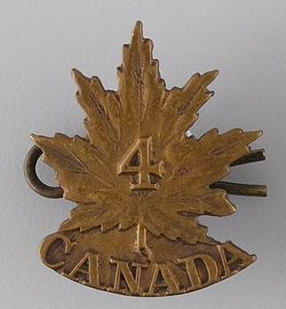 4th Infantry Battalion Other Ranks Collar Badge Obverse