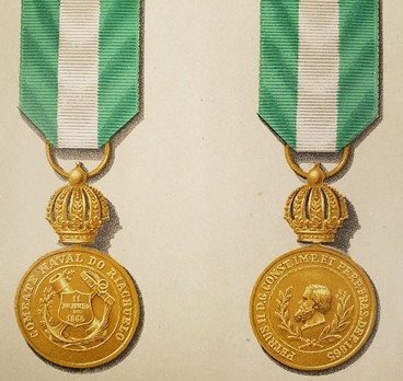 Naval Medal for Riachuelo, Gold Medal