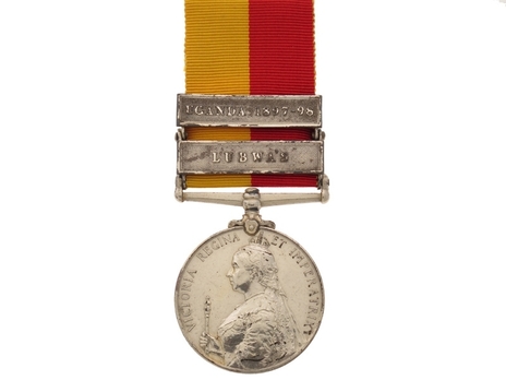 Silver Medal (with "LUBWA'S" and "UGANDA 1897-98" clasps) Obverse