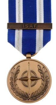 Bronze Medal (for Afghanistan, with "ISAF" clasp)  Obverse