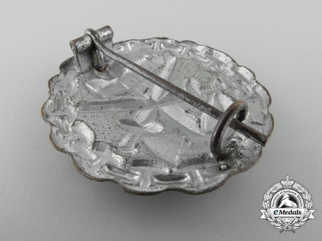 Naval Wound Badge, in Silver (in tombac) Reverse