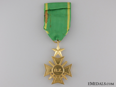 Military Cross of Zaire, in Gold Reverse