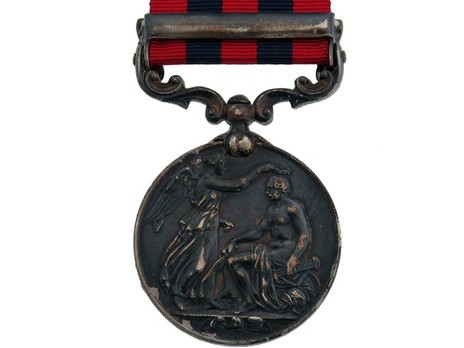 Silver Medal (with "HAZARA 1891" clasp) Reverse