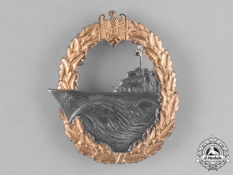 Destroyer War Badge, by B. H. Mayer (in tombac) Obverse