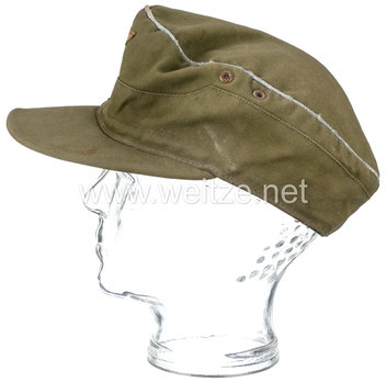 German Army Officer's Tropical Visored Field Cap M43 without Soutache Left