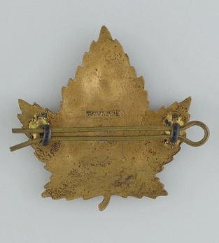 58th Infantry Battalion Officers Cap Badge Reverse