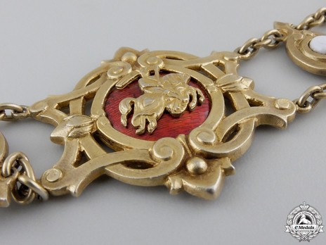Order of Berthold I, Gold Collar (in silver gilt) Obverse Detail