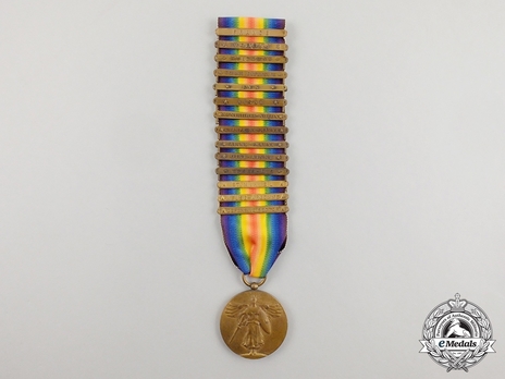 World War I Victory Medal (with 14 Army clasps) Obverse