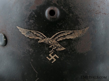 Luftwaffe Steel Helmet M35 Eagle Detail