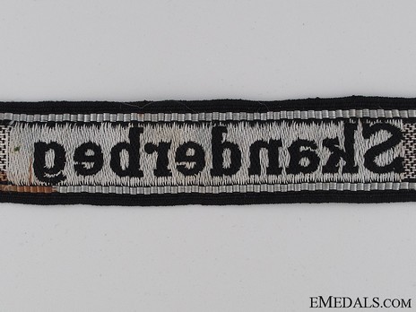 Waffen-SS Skanderbeg Cuff Title Reverse