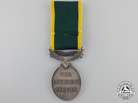 Silver Medal (for Territorial Force, 1954-) Reverse